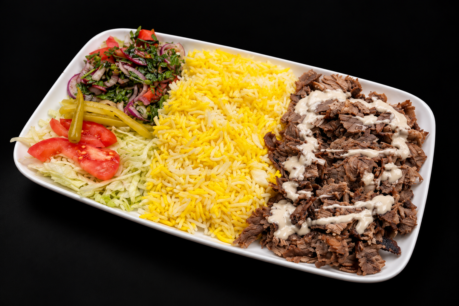 liha shawarma- Riisillä
