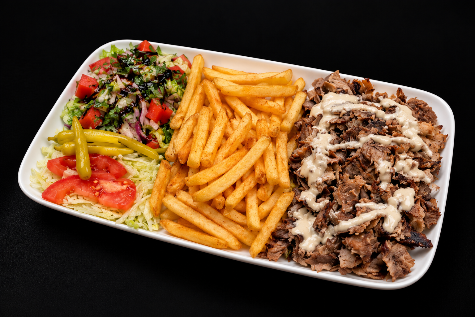liha shawarma- Ranskalaisilla